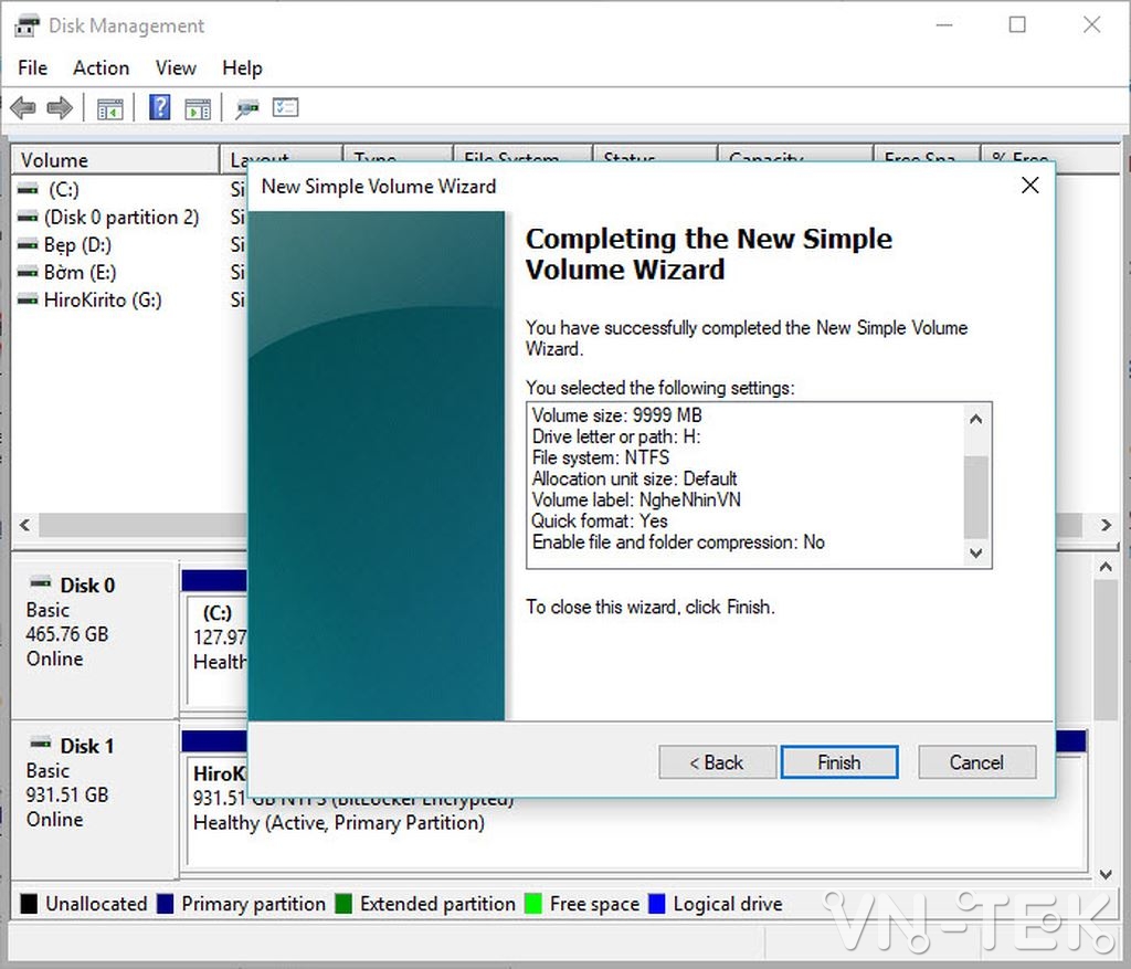 disk management 12 - Hướng dẫn chia và gộp ổ cứng trực tiếp trên Windows