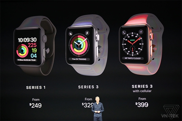 Apple Watch Series 3 - Apple ra mắt iPhone X, iPhone 8 và 8 Plus