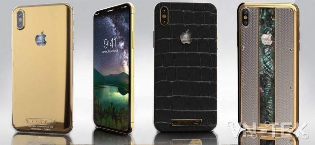 iphone x ma vang kham xa cu 1 - iPhone X mạ vàng khảm xà cừ giá trăm triệu của giới siêu giàu