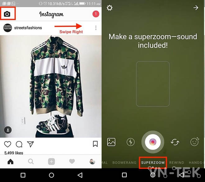 khai thac tinh nang quay video tren instagram 2 - Hướng dẫn tính năng quay video mới cực thú vị trên Instagram