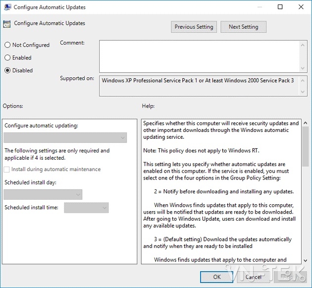 group policy editor - Hướng dẫn tắt update Windows 10 chặn tự động cập nhật vĩnh viễn