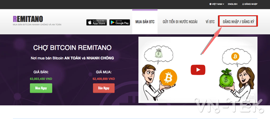 huong dan dang ky tai khoan remitano 1 - Hướng dẫn đăng ký và xác thực tài khoản Remitano để giao dịch Bitcoin