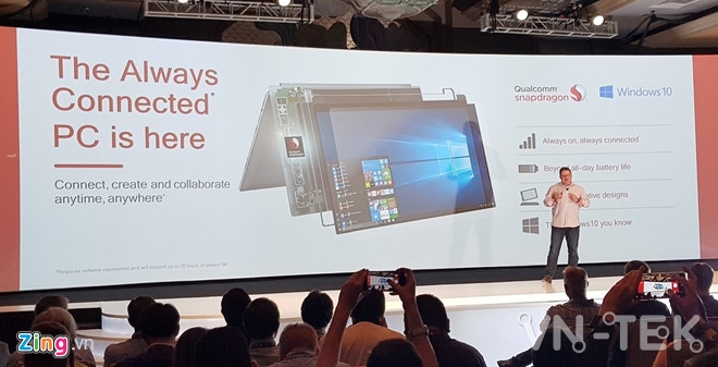 Qualcomm 1 - Qualcomm công bố phiên bản Windows 10 mobile PC Always Connected