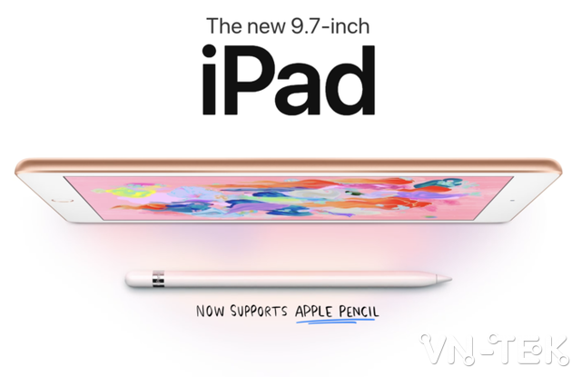 ipad 9 7 inch 3 - Apple ra mắt iPad 9,7 inch mới, giá siêu rẻ