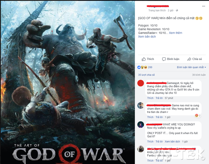 god of war 2018 3 - Game thủ Việt đang phát cuồng vì bảng điểm toàn 10 của God of War 2018