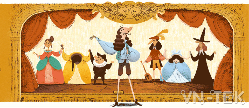 moliere google doodle 6 - Molière được Google doodle vinh danh qua những kiệt tác