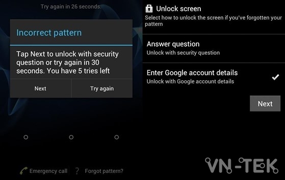 mo khoa dien thoai android 3 - 6 cách mở khóa điện thoại Android khi lỡ quên mật khẩu