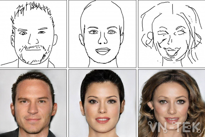 Phác họa khuôn mặt bằng ứng dụng Deep Face Drawing